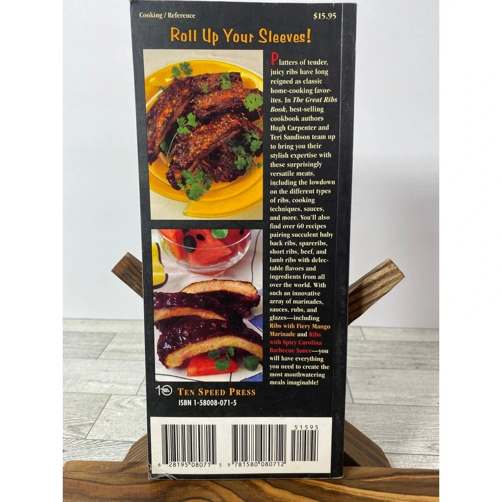 The Great Ribs Book by‎ Hugh Carpenter and Teri Sandison Cookbook BBQ Recipes